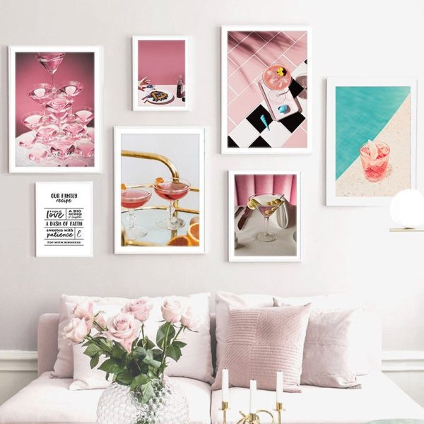 Pretty Cocktail Canvas Print - Image 3